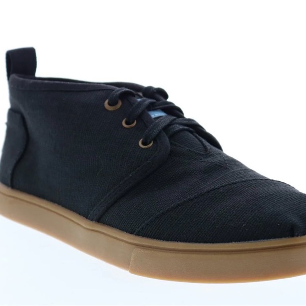 New Toms Bota Black Canvas Athletic Shoes Size 5